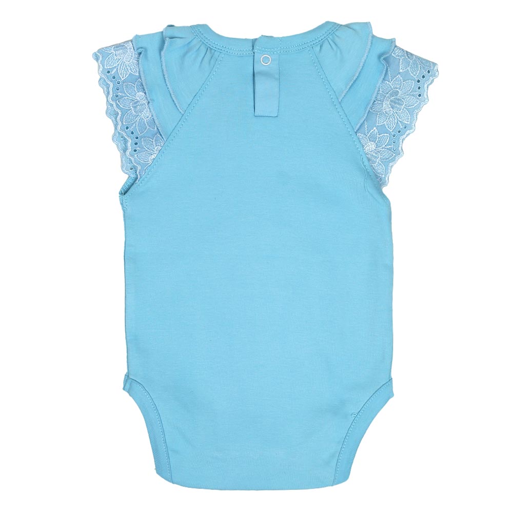 Infant Girls Knitted Romper Ocean - Blue