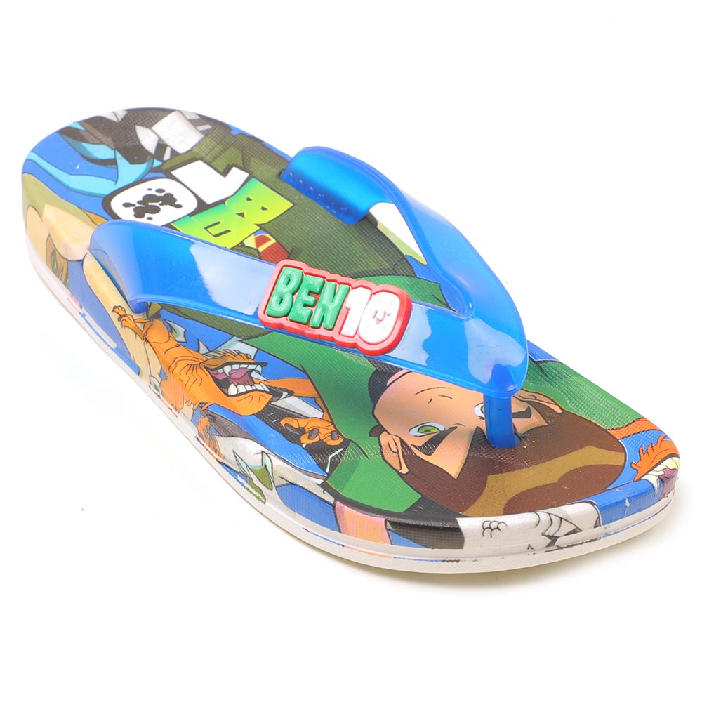 Character Slippers For Boys - Blue