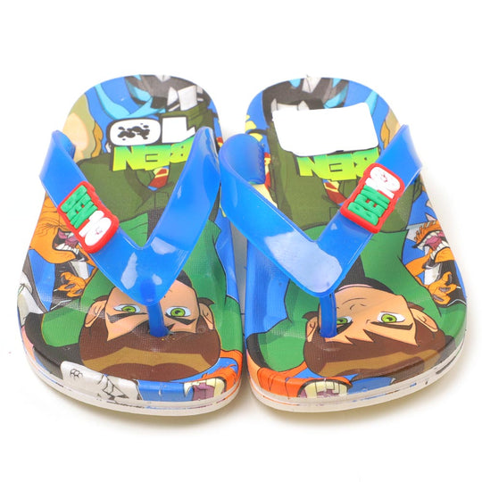 Character Slippers For Boys - Blue