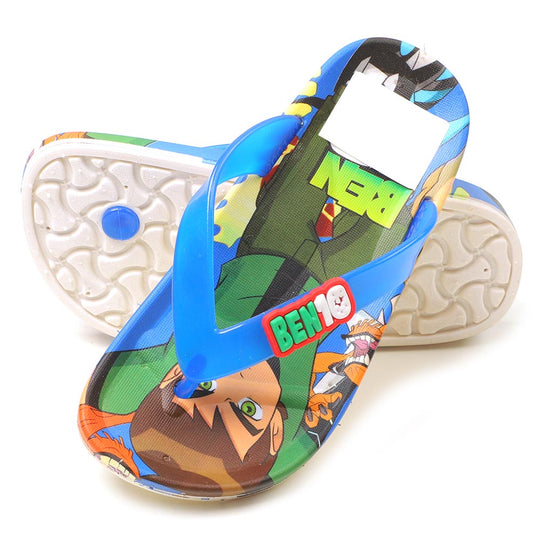 Character Slippers For Boys - Blue