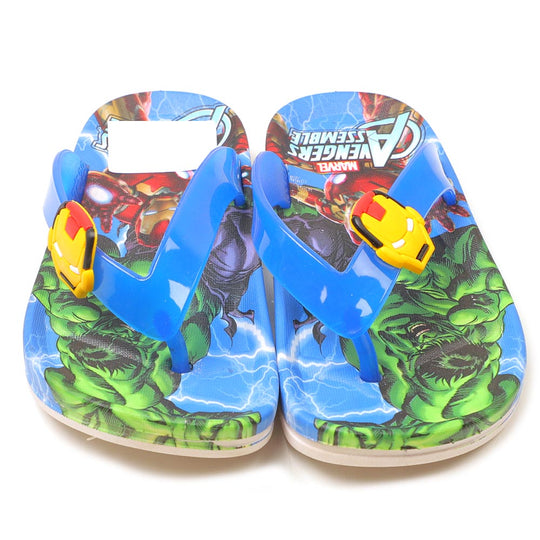 Character Slippers For Boys - Blue