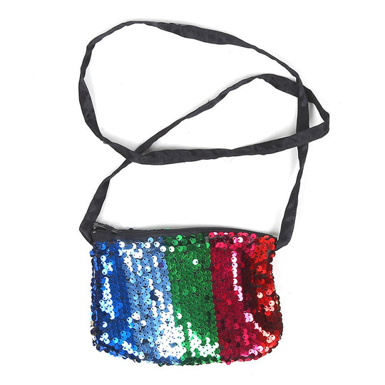 Girls Frock Fancy Sequins Sparkle - Multi