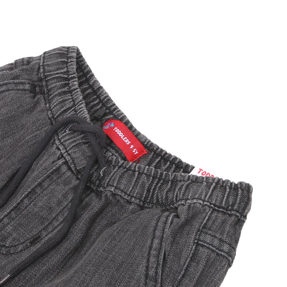 Boys Denim Cargo Short - L.Grey