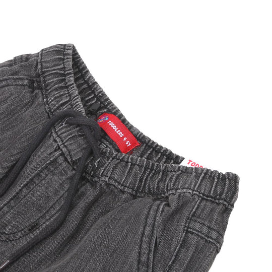 Boys Denim Cargo Short - L.Grey