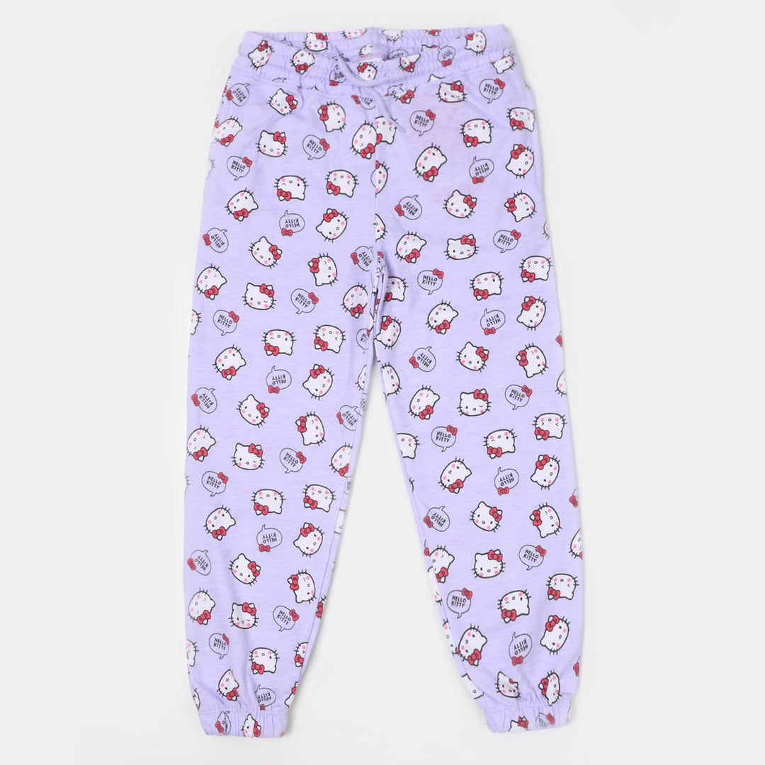 Girls Terry Pyjama Character - Light Purple