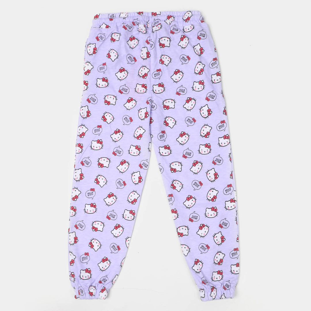 Girls Terry Pyjama Character - Light Purple