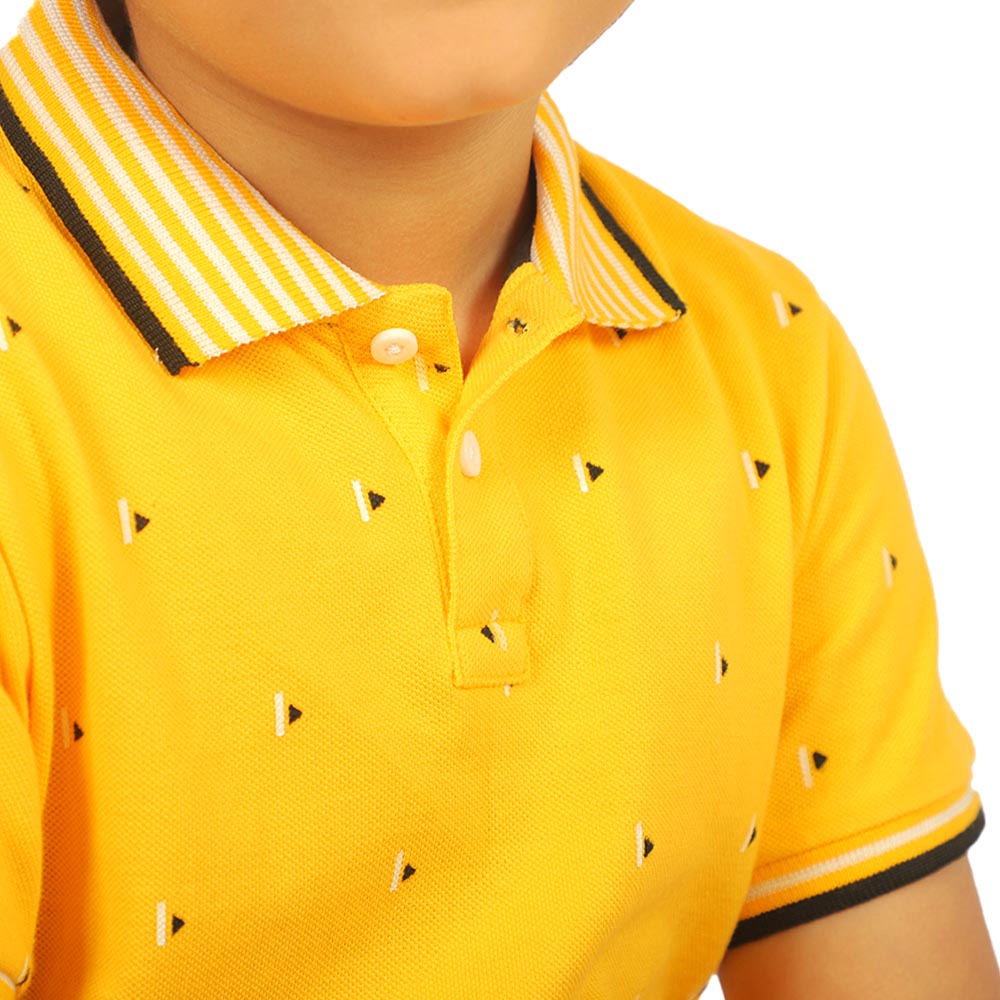 Boys Polo Pyramid - Yellow