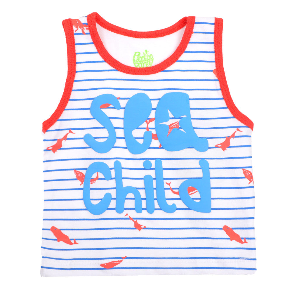 Infant Boys Sando Sea Child - White
