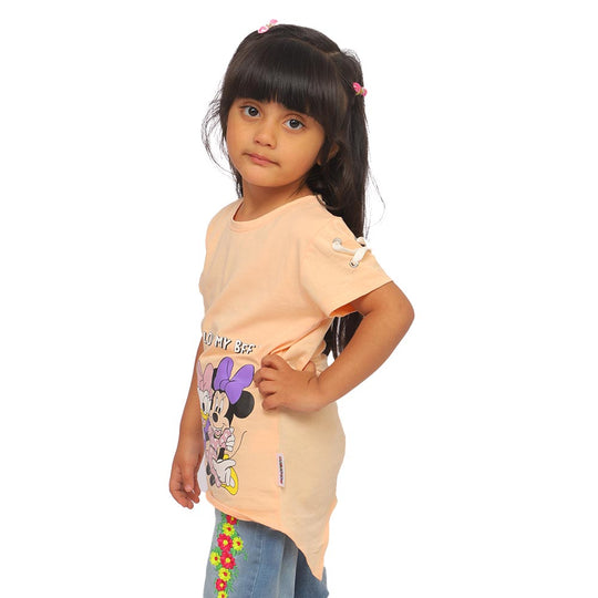 Girls T-Shirt BFF - Light Peach