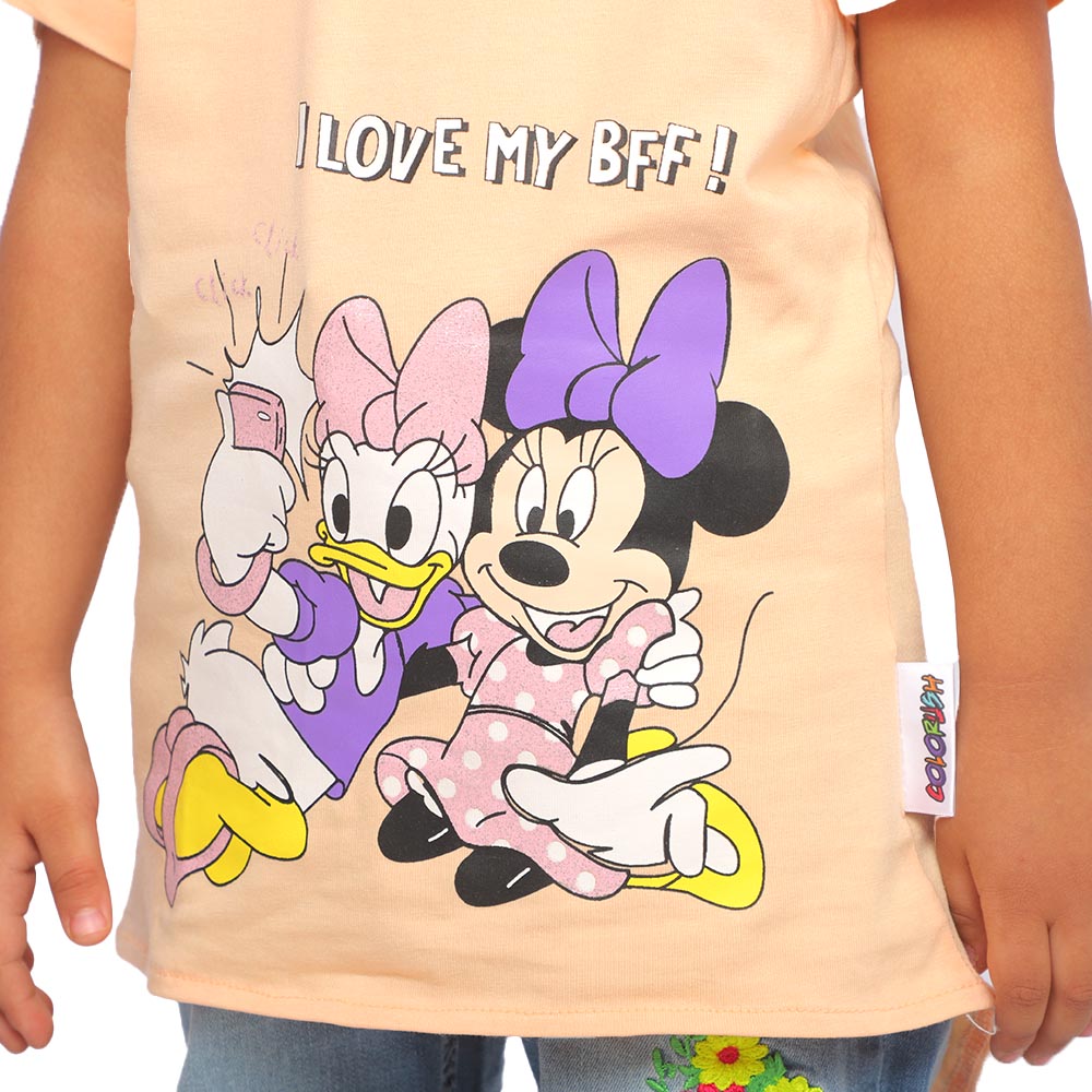 Girls T-Shirt BFF - Light Peach
