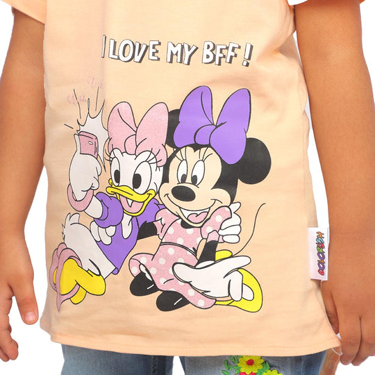 Girls T-Shirt BFF - Light Peach