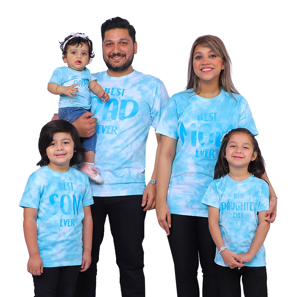 T-Shirt H/S Best Dad Ever - Blue