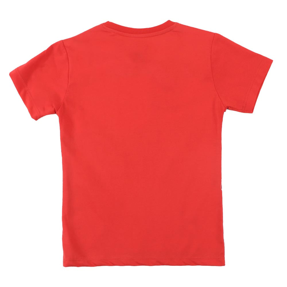 Boys T-Shirt H/S Drip - ORANGE/BLUE