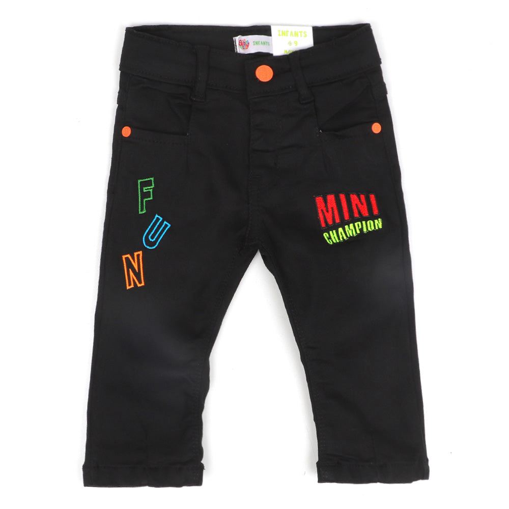 Infant Boys Pant Denim Mini Champion - BLACK
