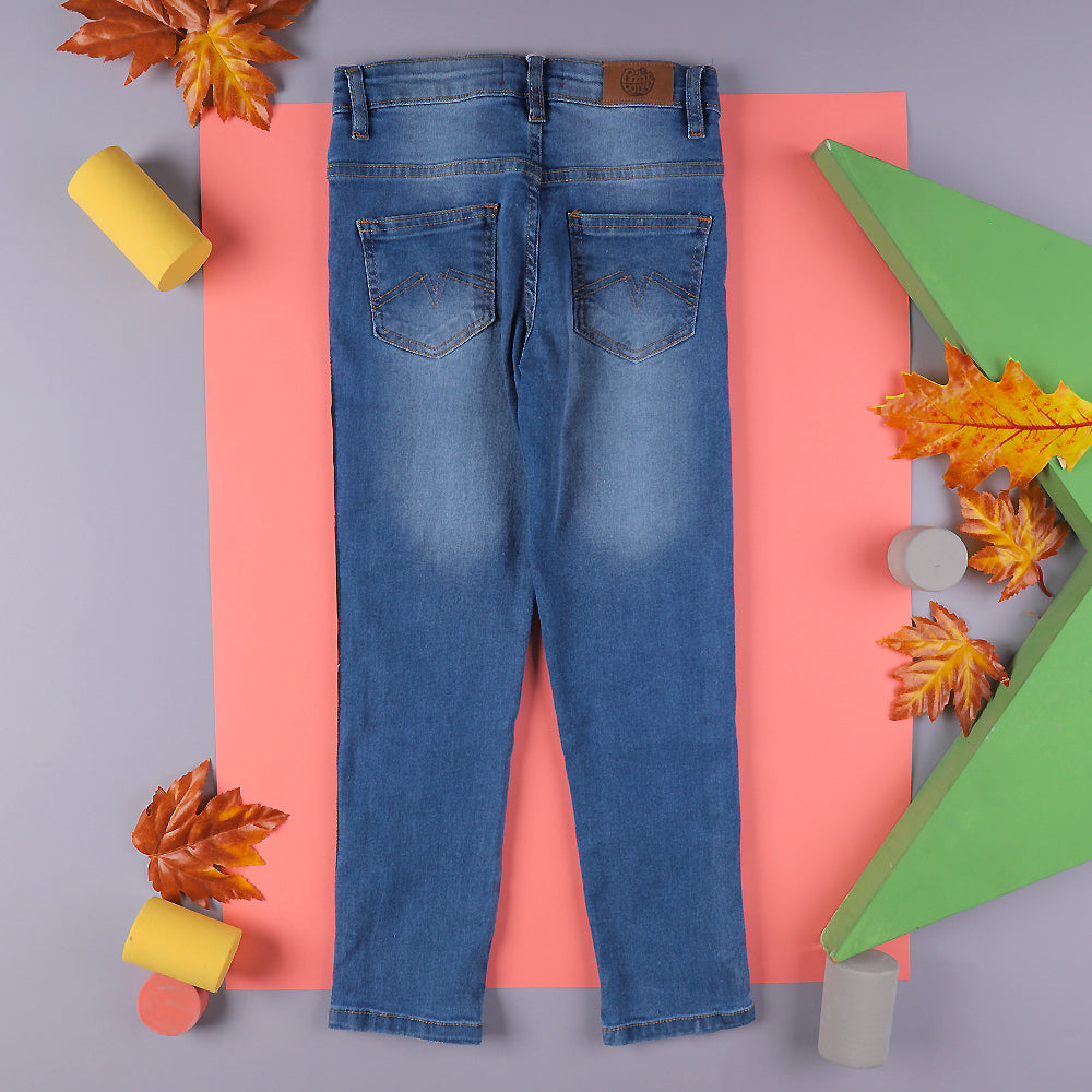 Weekend Score Denim Pant For Boys - Ice Blue