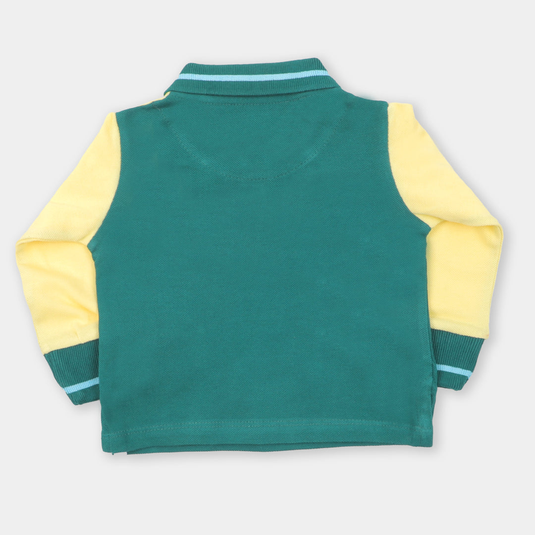 Infant Boys Polo Union 10 - Green/Lemon