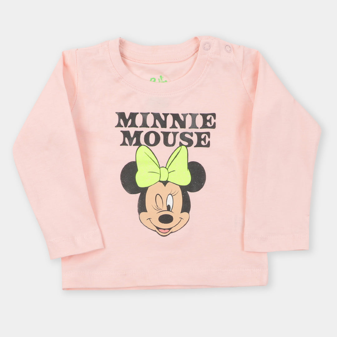 Infant Girls T-Shirt Character- Light Peach