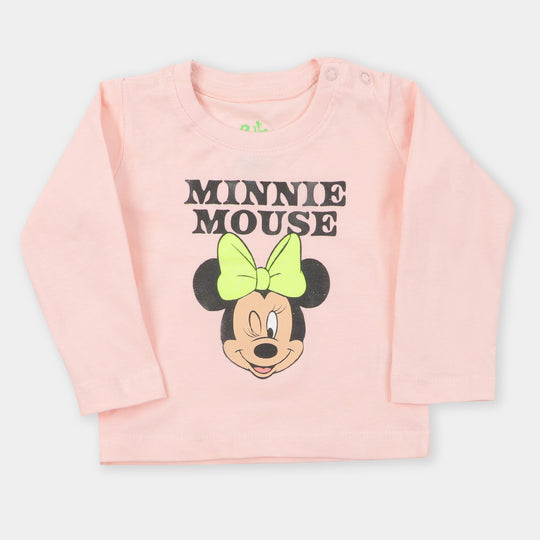 Infant Girls T-Shirt Character- Light Peach