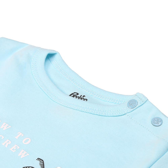 Infant Boys Suit 2Pc Crew - Blue Glow