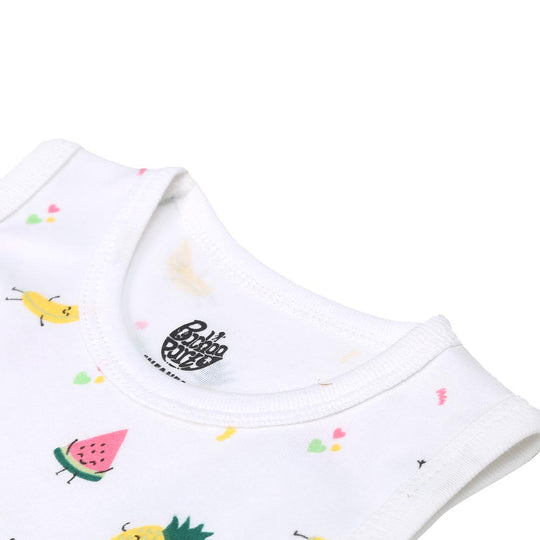 Infant Girls Sando 3Pc Fruit - Mix.