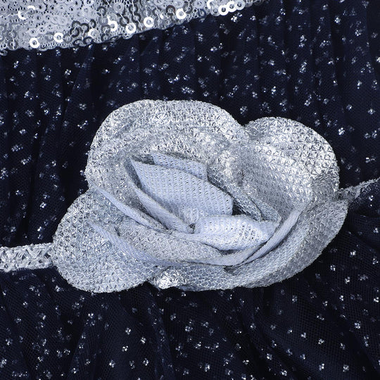 Infant Girls Net Fancy Frock Twinkel - NAVY