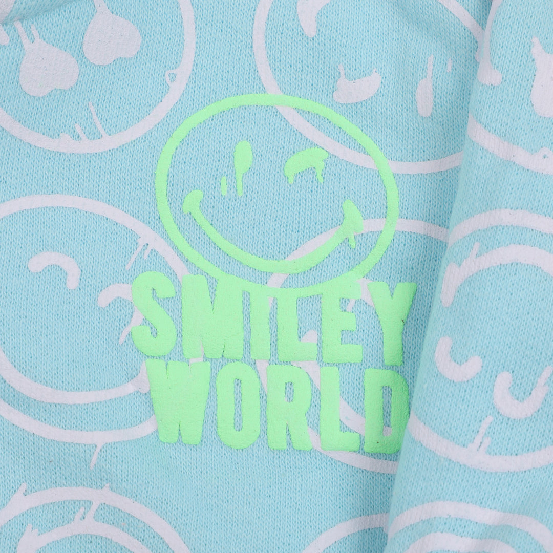 Infant Hooded Jacket Emoji For Boys - Blue