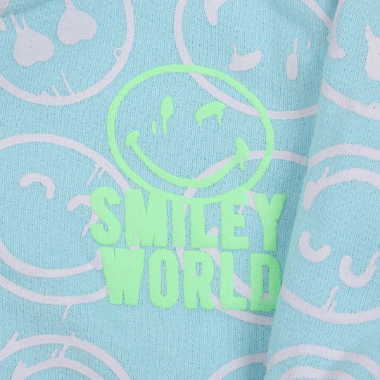 Infant Hooded Jacket Emoji For Boys - Blue