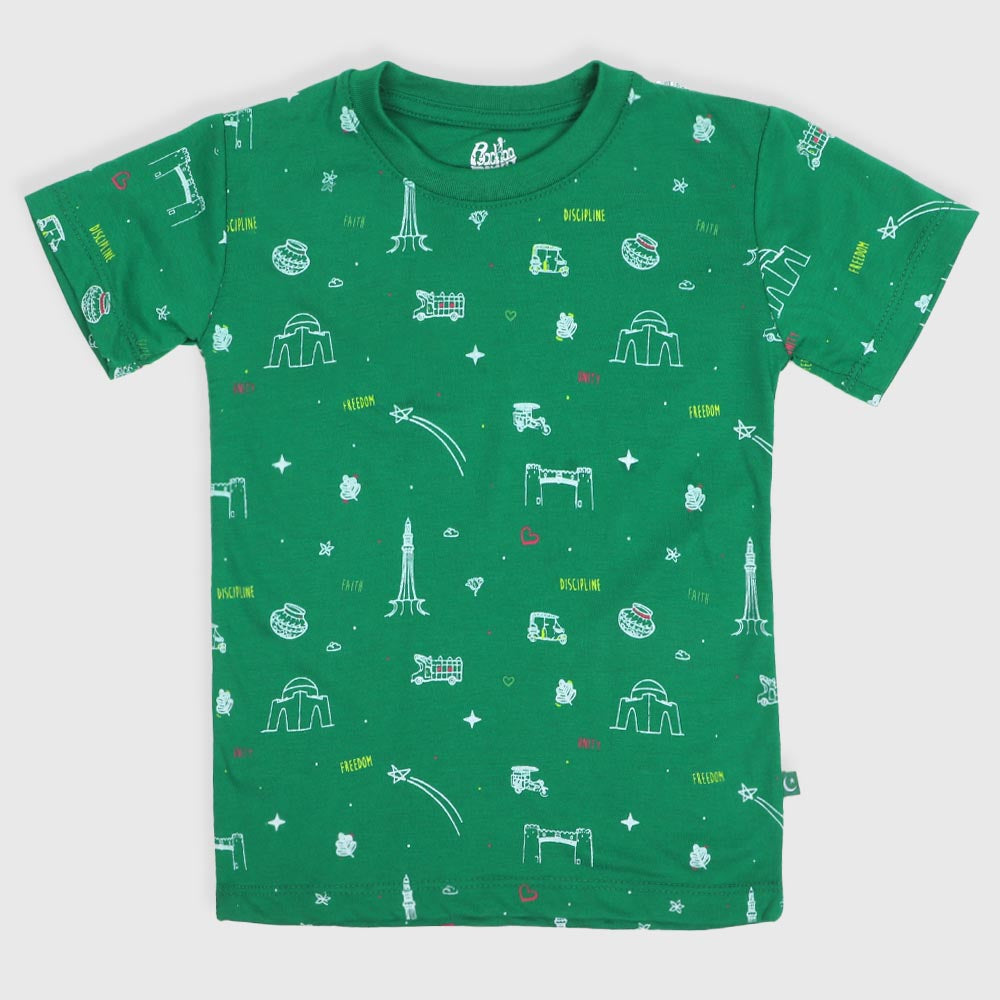 Girls Teens Freedom T-Shirt – Green