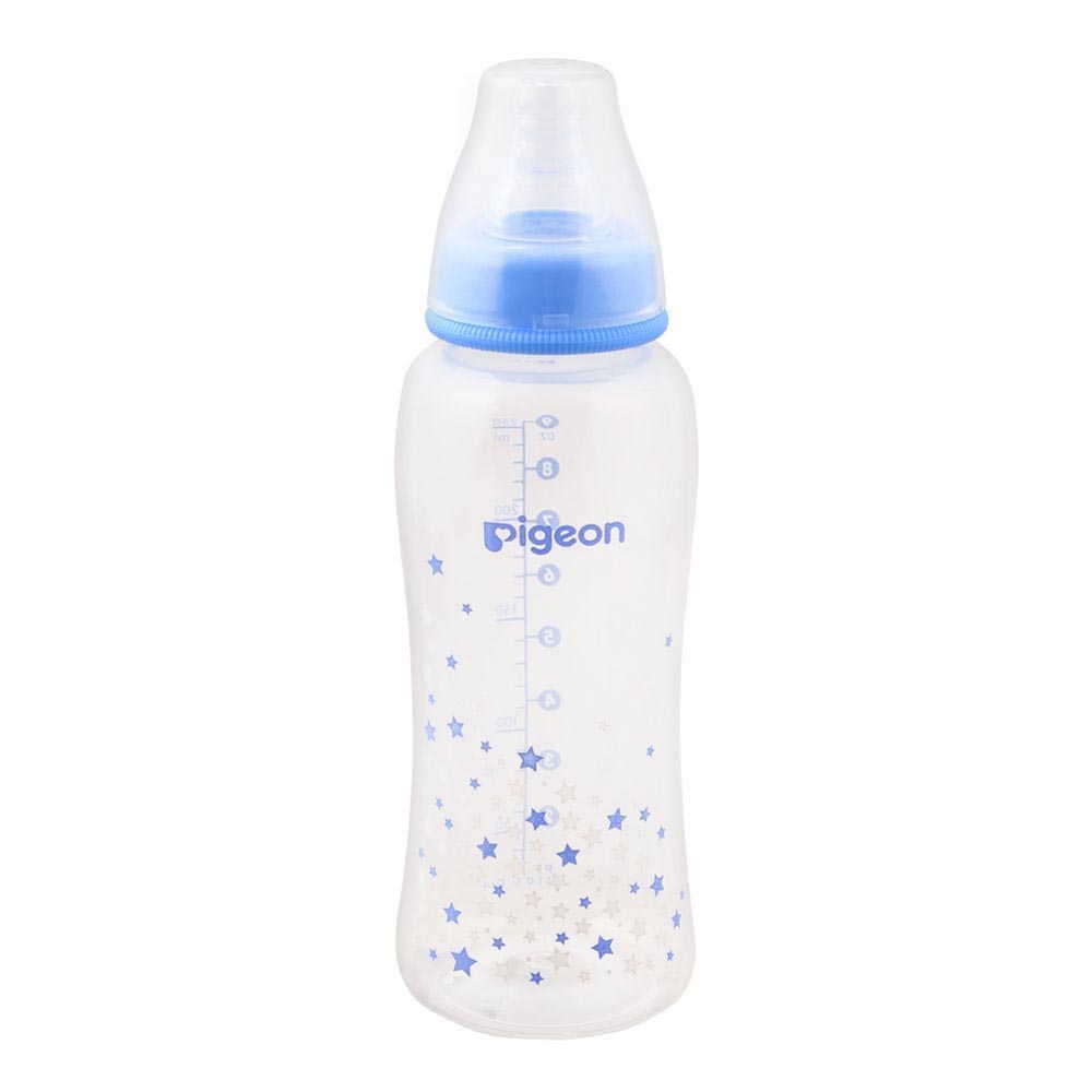 Pigeon PP Stream Line Printed Bottle Blue 250Ml A78284