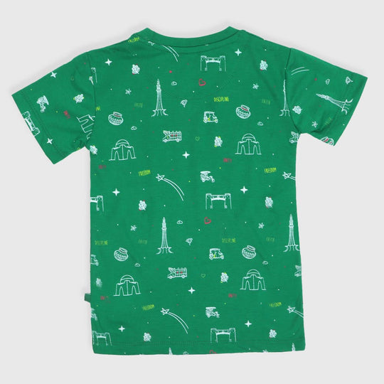Girls Teens Freedom T-Shirt – Green