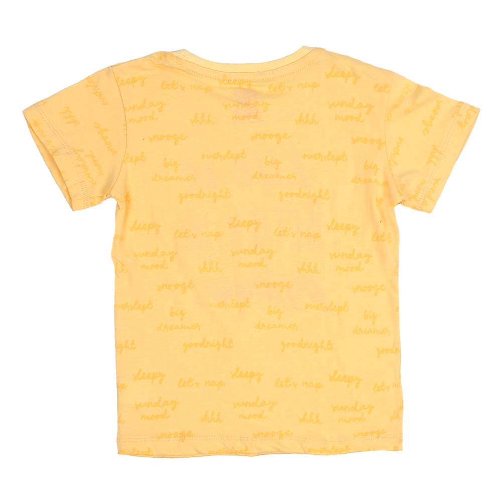 Girls Knitted Night Suit Good Night - Lemonade
