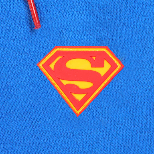 Boys Fleece Pajama Logo Print - Royal Blue