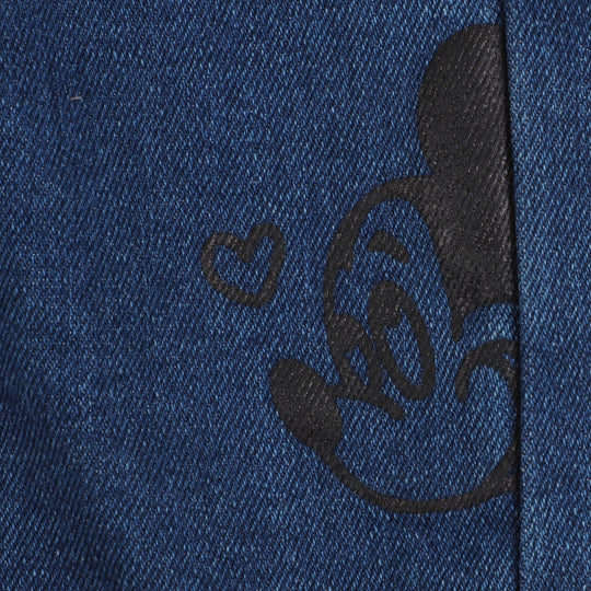 Infant Girls Pant Denim Love - Mid Blue