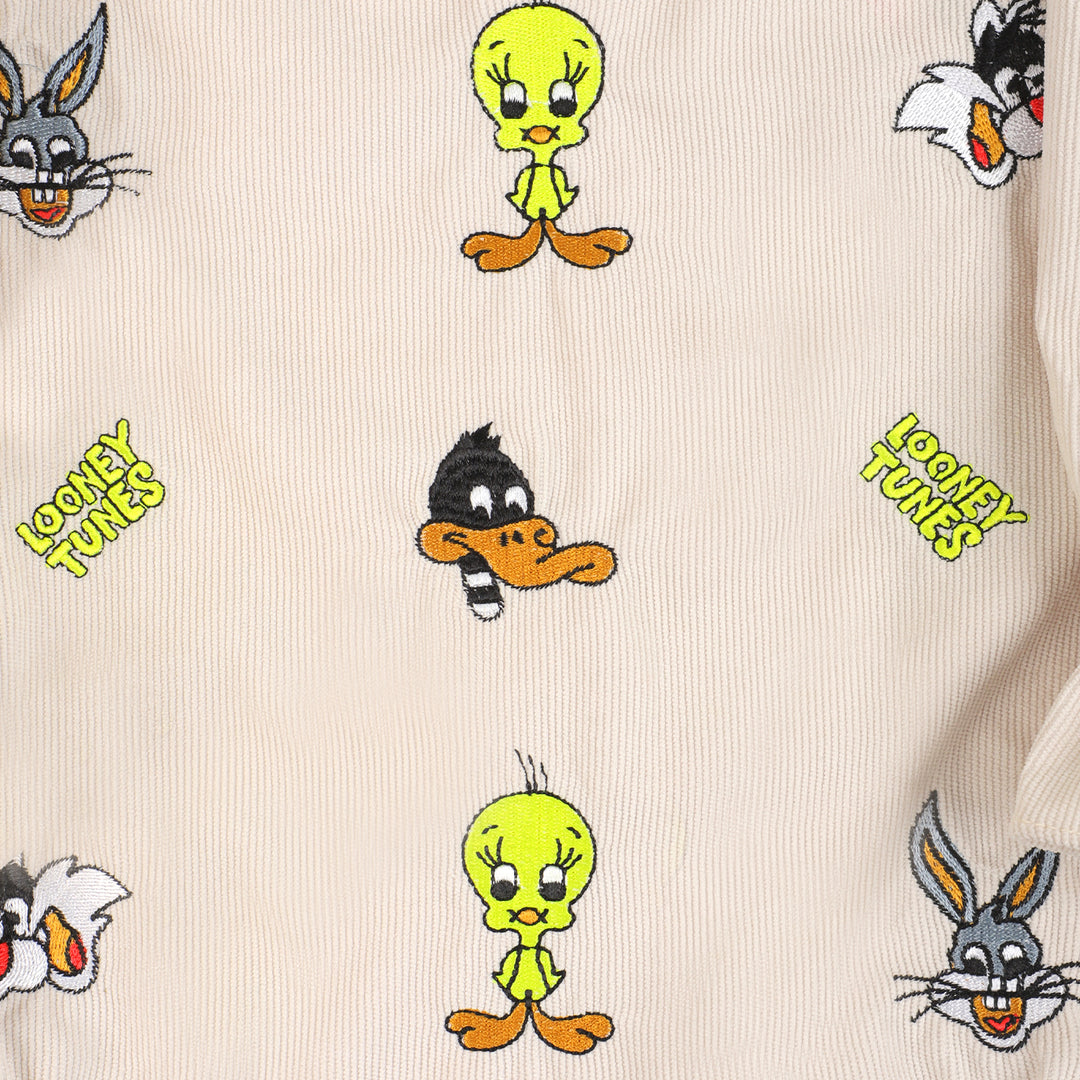 Girls EMB Top Characters - BEIGE