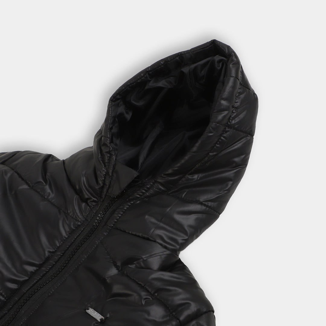 Girls Puffer Jacket Moon Less - BLACK