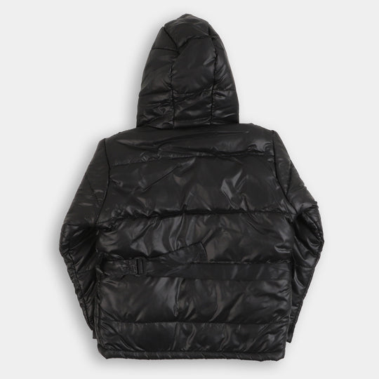 Girls Puffer Jacket Moon Less - BLACK