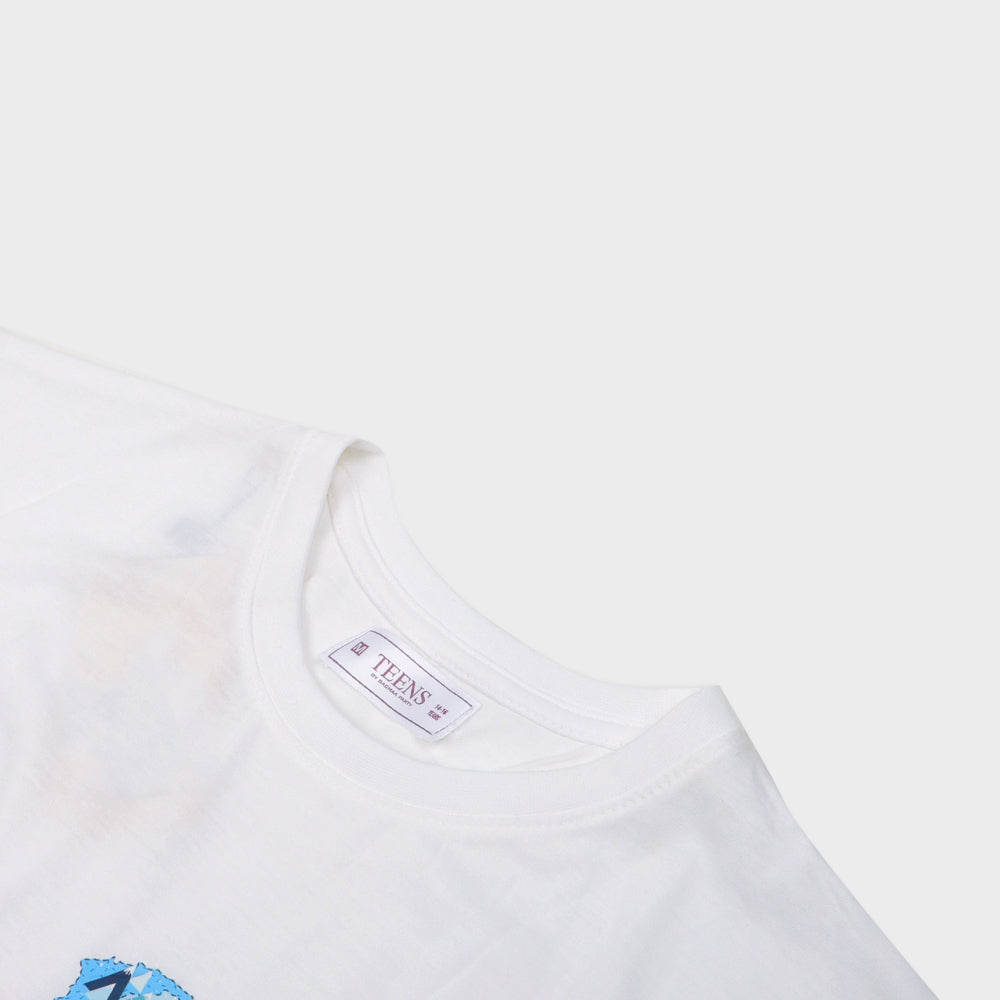 Girls Teens Azadi Mubarak - B.White T-Shirt