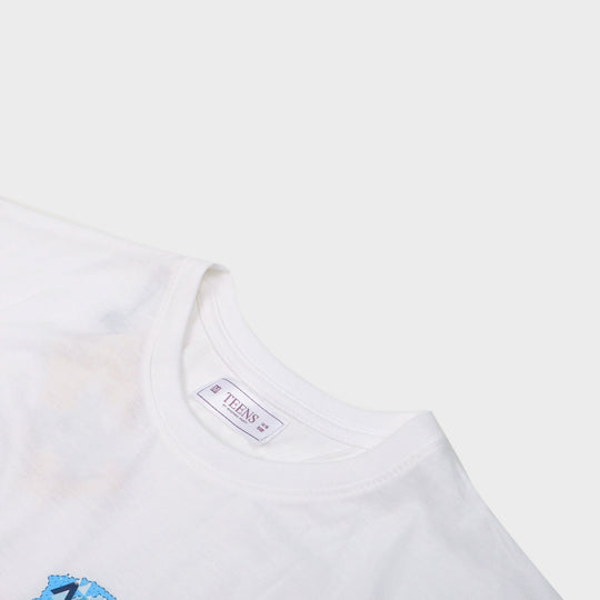 Girls Teens Azadi Mubarak - B.White T-Shirt