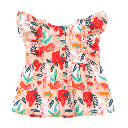 Infant Girls 2pcs Suit P1-Lt.Orange
