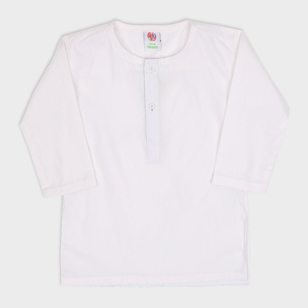 Infants Boys Independence 3 Pcs Azadi Suit – White