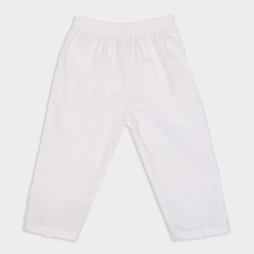 Infants Boys Independence 3 Pcs Azadi Suit – White