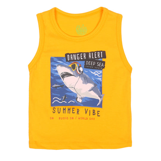 Infant Boys Sando Danger Alert-Citrus