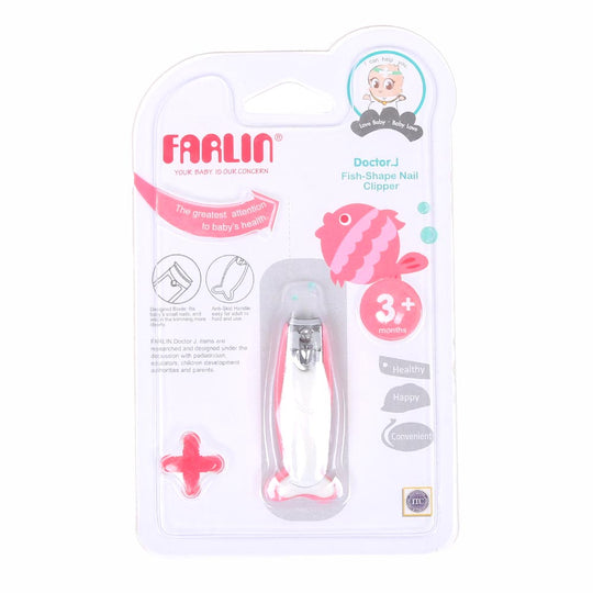 Farlin Nail Clipper Fish Shaped Bf-160D - Pink