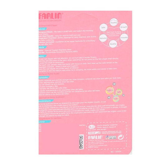 Farlin Nail Clipper Fish Shaped Bf-160D - Pink