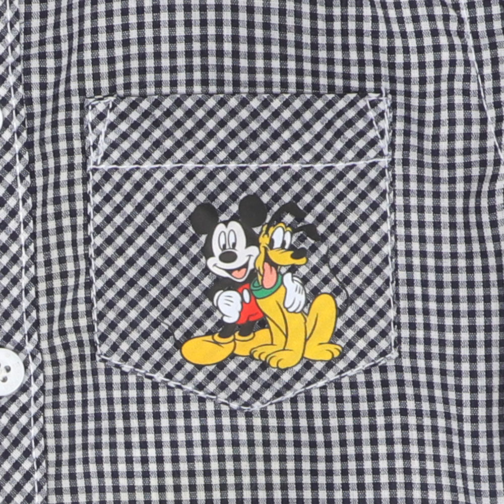 Infant Boys Casual Shirt - Black Check