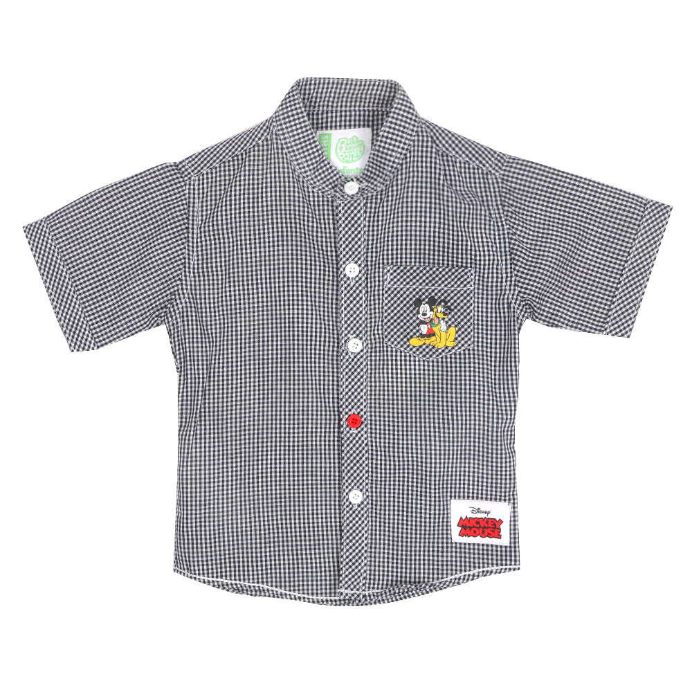 Infant Boys Casual Shirt - Black Check