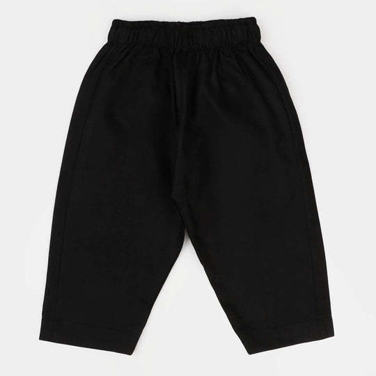 Infant Boys Poly Viscose Basic Pajama - BLACK