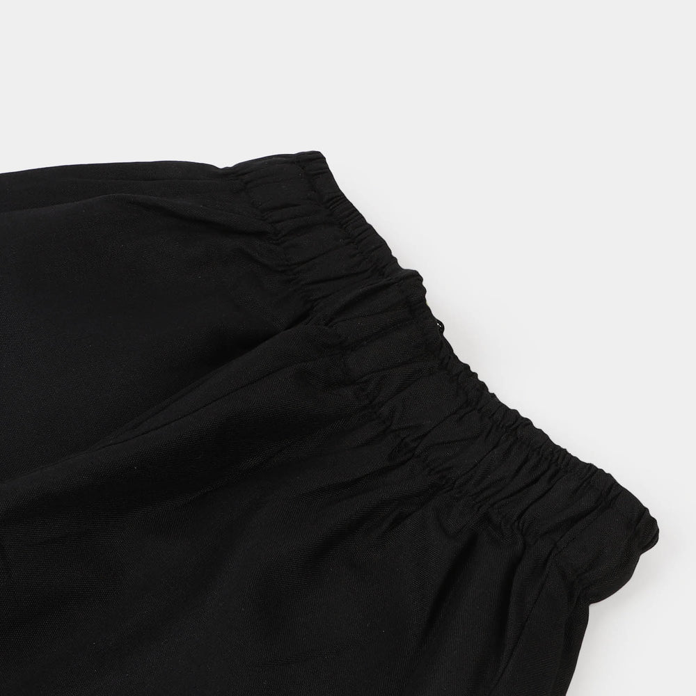 Infant Boys Poly Viscose Basic Pajama - BLACK