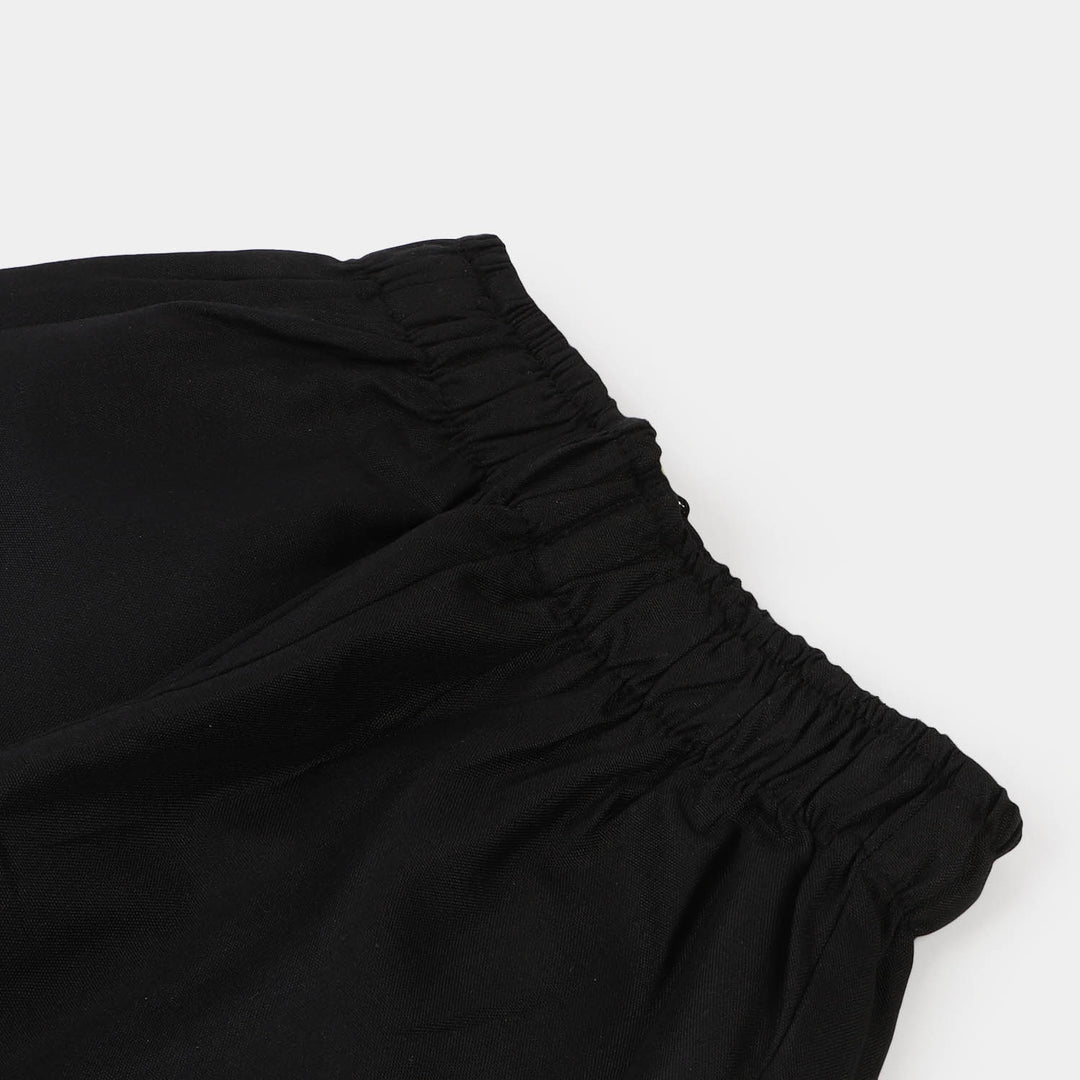 Infant Boys Poly Viscose Basic Pajama - BLACK