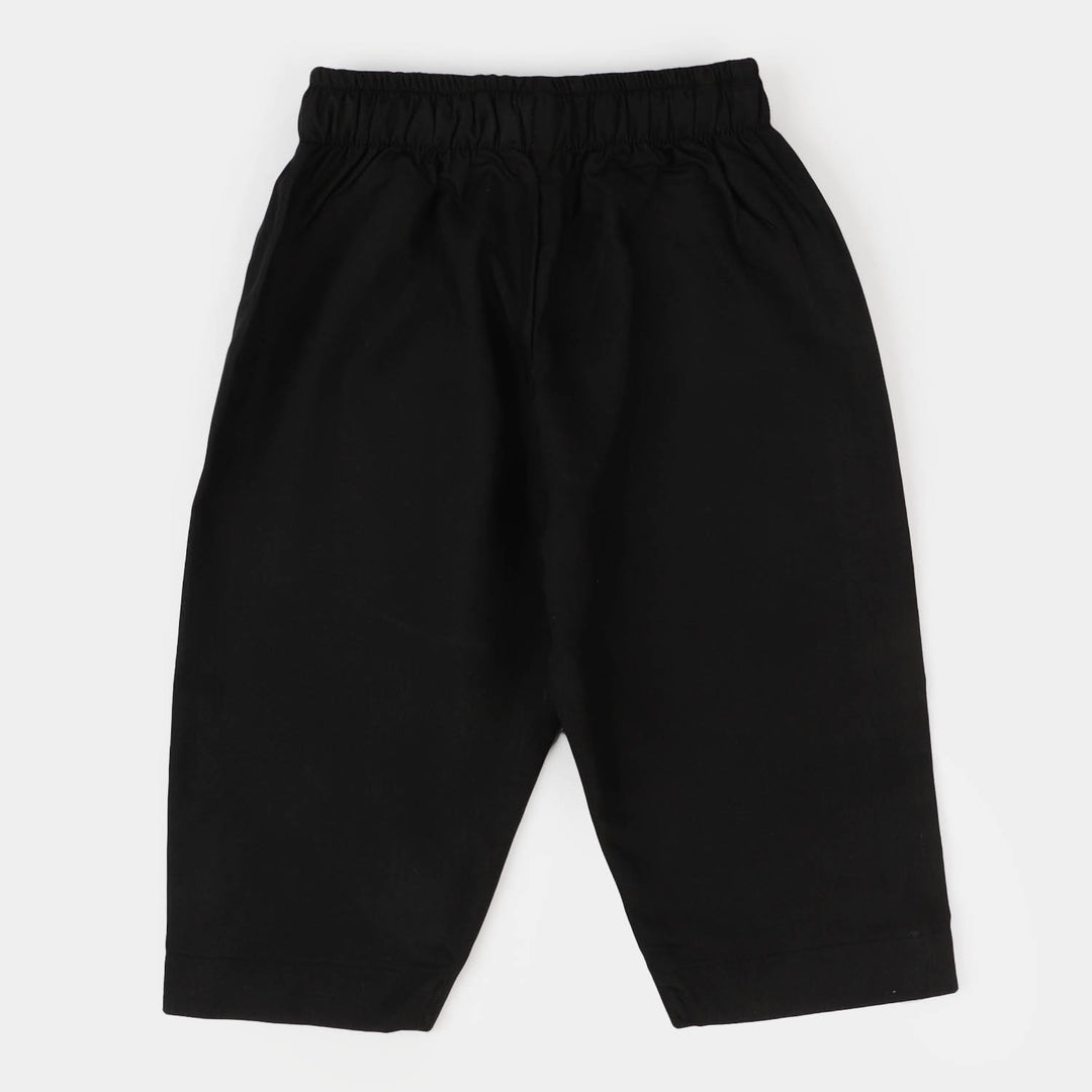 Infant Boys Poly Viscose Basic Pajama - BLACK